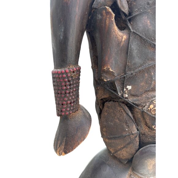 Male Namji doll fetish Fertility figure Wooden African Figurine Statue - Picture 7 of 16